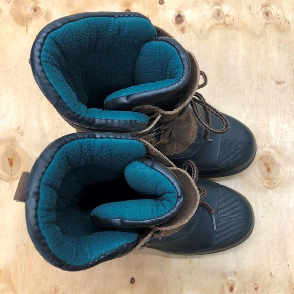 Kid's L.L Bean Winter Boots Brown Size 2 Kids - Picture 4 of 8